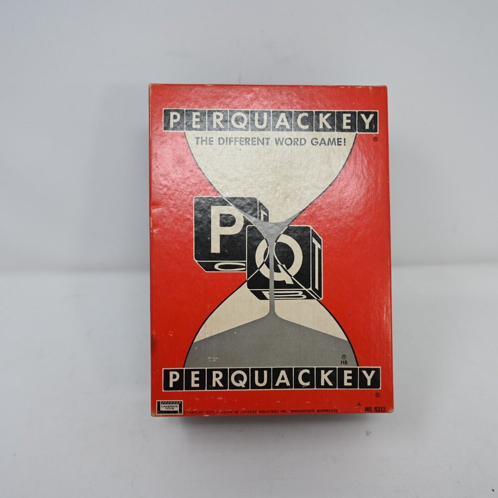 Perquackey Vintage 1965 Word Game Lakeside Complete Box Tested